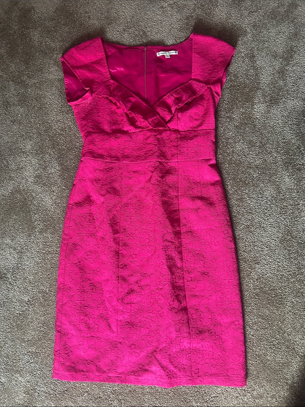 Nanette Lepore Pink Sweetheart Sheath Cocktail Dress